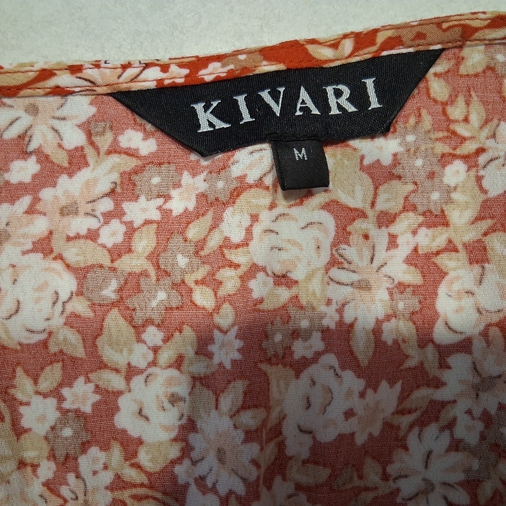 Kivari/ High End Australian Brand/ Floral Button-Down Midi Dress/ Size US M - Picture 17 of 17